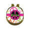 Peace Sign Golf Ball Marker - Hat Clip - Gold