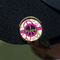 Peace Sign Golf Ball Marker Hat Clip - Gold - On Hat