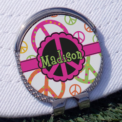 Peace Sign Golf Ball Marker - Hat Clip