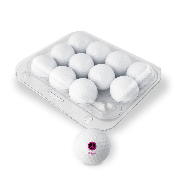 Peace Sign Golf Balls - Generic - Set of 12 - PACKAGING