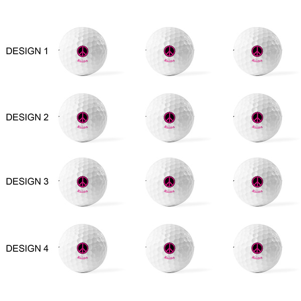 Peace Sign Golf Balls - Titleist - Set of 12 - APPROVAL