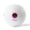 Peace Sign Golf Balls - Titleist - Set of 3 - FRONT