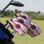 Peace Sign Golf Club Iron Cover - Set of 9 (Personalized)