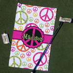 Peace Sign Golf Towel Gift Set (Personalized)