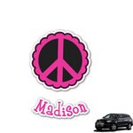 Peace Sign Graphic Car Decal (Personalized)