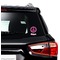 Peace Sign Graphic Car Decal (On Car Window)