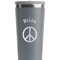 Peace Sign Grey RTIC Everyday Tumbler - 28 oz. - Close Up