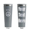 Peace Sign Grey RTIC Everyday Tumbler - 28 oz. - Front and Back