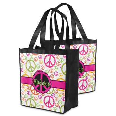 Peace Sign Grocery Bag (Personalized)
