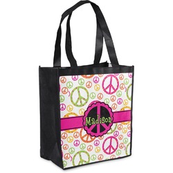 Peace Sign Grocery Bag (Personalized)