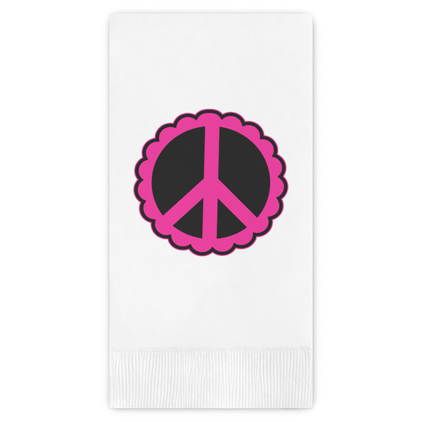 Custom Peace Sign Guest Paper Towels - Full Color
