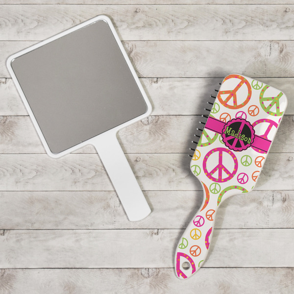 Peace Sign Hair Brush - In Context