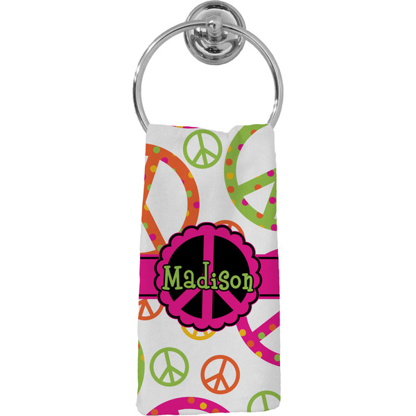 Custom Peace Sign Hand Towel - Full Print (Personalized)