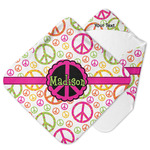 Peace Sign Hooded Baby Towel (Personalized)
