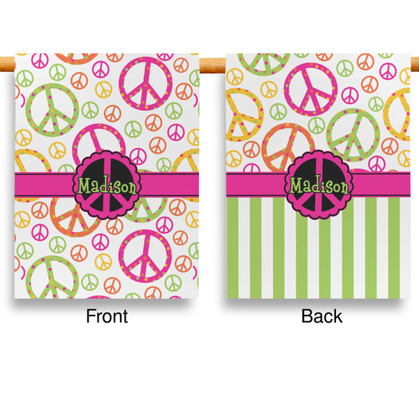 Peace Sign House Flags - Double Sided - APPROVAL