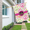 Peace Sign House Flags - Double Sided - LIFESTYLE