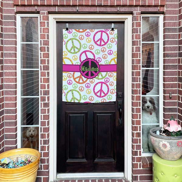 Peace Sign House Flags - Double Sided - (Over the door) LIFESTYLE
