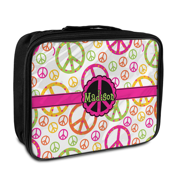 Custom Peace Sign Insulated Lunch Bag (Personalized)