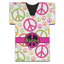 Peace Sign Jersey Bottle Cooler (Personalized)