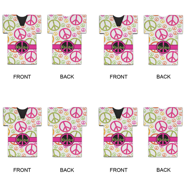 Peace Sign Jersey Bottle Cooler - Set of 4 - APPROVAL