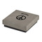 Peace Sign Jewelry Gift Box - Engraved Leather Lid