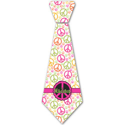 Peace Sign Iron On Tie - 4 Sizes w/ Name or Text
