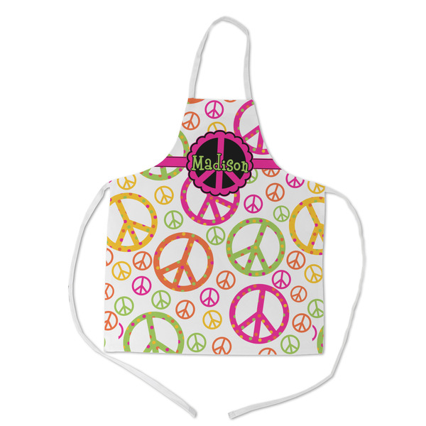 Custom Peace Sign Kid's Apron w/ Name or Text
