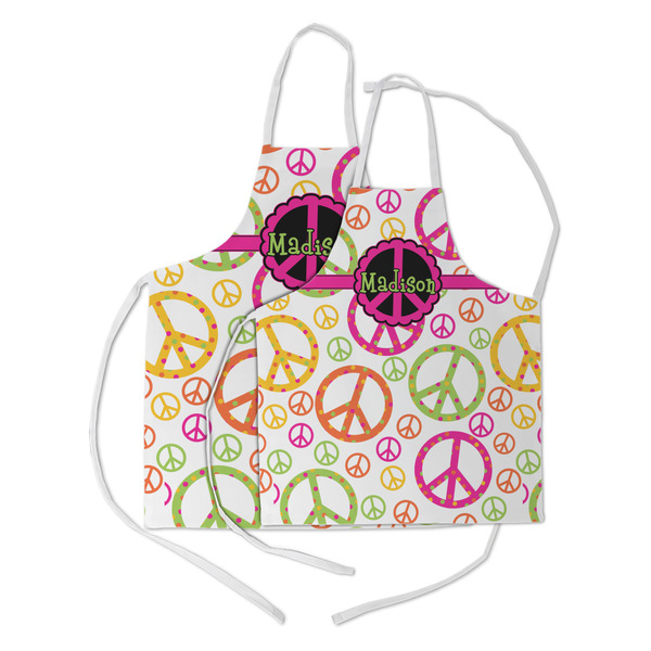 Peace Sign Kid's Aprons - Parent - Main