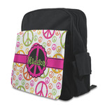 Peace Sign Preschool Backpack (Personalized)