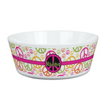 Peace Sign Kid's Bowl (Personalized)