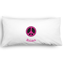 Peace Sign Pillow Case - King - Graphic (Personalized)