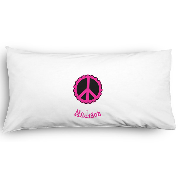 Custom Peace Sign Pillow Case - King - Graphic (Personalized)