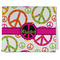 Peace Sign Kitchen Towel - Poly Cotton - Folded Half