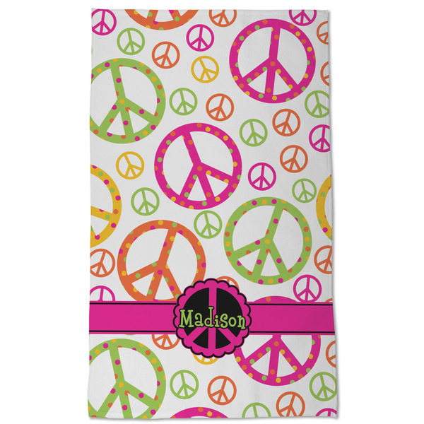 Peace Sign Kitchen Towel - Poly Cotton - Full Front