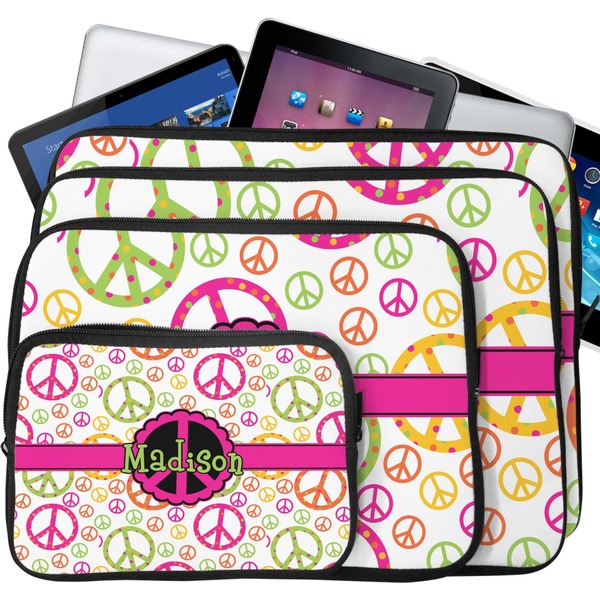 Peace Sign Laptop Case Sizes