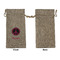 Peace Sign Large Burlap Gift Bags - Front Approval