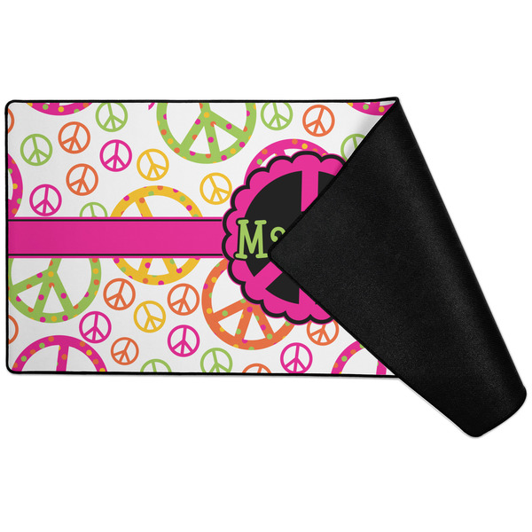 Peace Sign Large Gaming Mats - FRONT W/ FOLD
