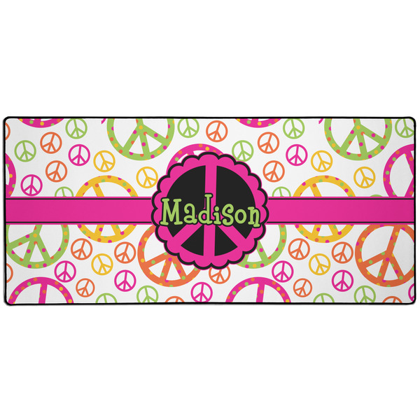 Custom Peace Sign 3XL Gaming Mouse Pad - 35" x 16" (Personalized)