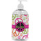 Peace Sign Plastic Soap / Lotion Dispenser (16 oz - Large - White) (Personalized)