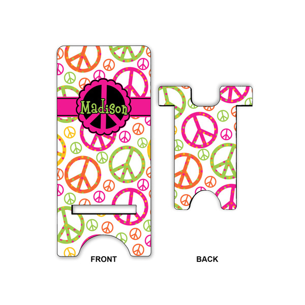Peace Sign Large Phone Stand - Front & Back