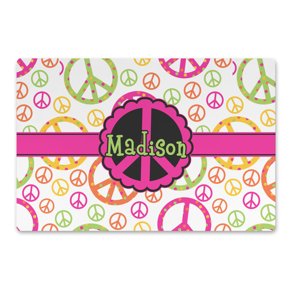 Custom Peace Sign Large Rectangle Car Magnet (Personalized)