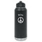 Peace Sign Laser Engraved Water Bottles - Front View