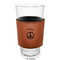 Peace Sign Laserable Leatherette Mug Sleeve - In pint glass for bar