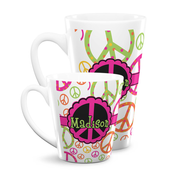 Peace Sign Latte Mugs Main