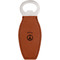 Peace Sign Leatherette Bottle Opener - Double Sided (Personalized)