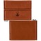 Peace Sign Leather Business Card Holder Front Back Single Sided - Apvl
