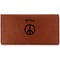 Peace Sign Leatherette Checkbook Holder (Personalized)