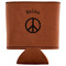 Peace Sign Leatherette Can Sleeve - Flat