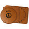 Peace Sign Leatherette Patches - MAIN PARENT