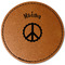 Peace Sign Leatherette Patches - Round